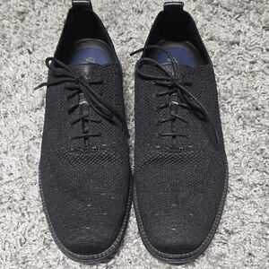 Men's Black Lace-Up Shoes